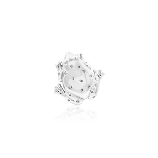 14k Gold Threadless Frog Top - Image 6