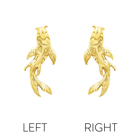 14k Gold Threadless Koi Fish Top - Image 2
