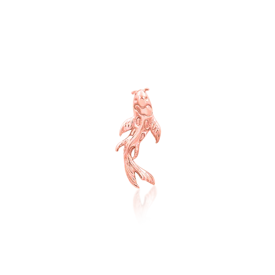 14k Gold Threadless Koi Fish Top - Image 3