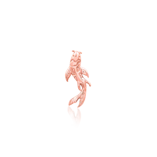 14k Gold Threadless Koi Fish Top - Image 7