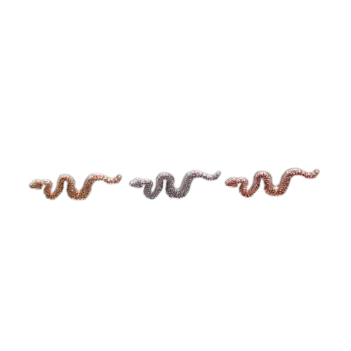 14k Gold Threadless Snake Top - Image 3