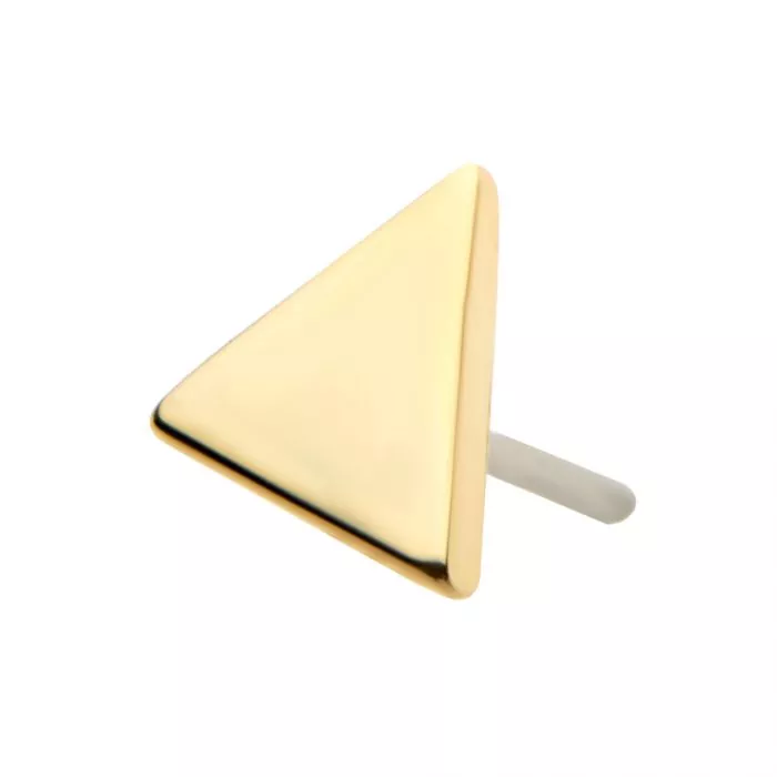 14k Threadless Triangle Top - Image 3