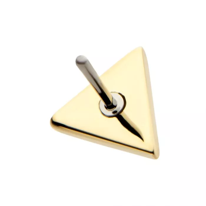 14k Threadless Triangle Top - Image 4