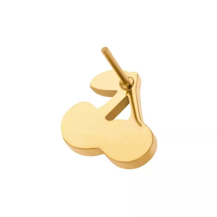24Kt Gold PVD Titanium Threadless Cherry Top - Image 3