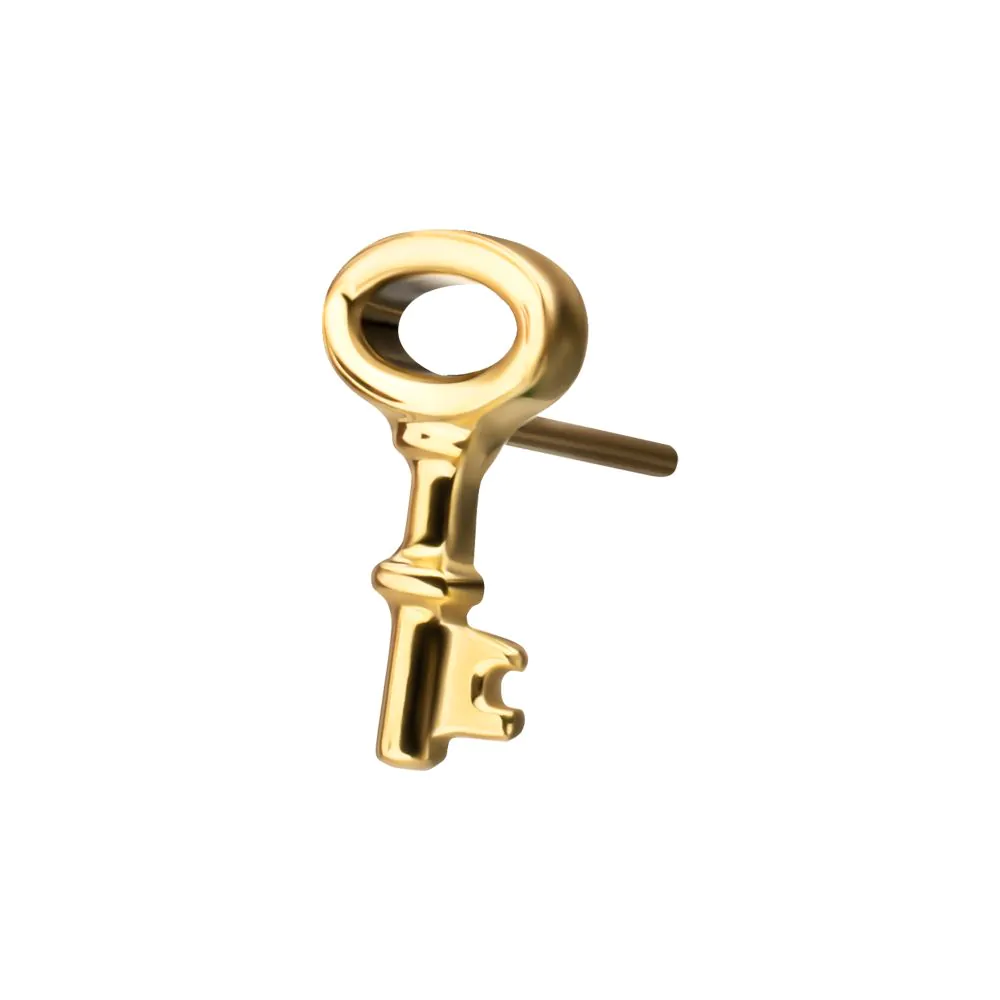 24Kt Gold PVD Titanium Threadless Key Top - Image 3