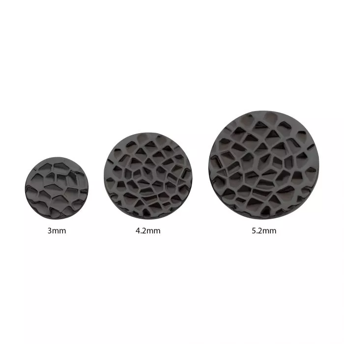 Black PVD Titanium Threadless Hammered Disk Top - Image 3