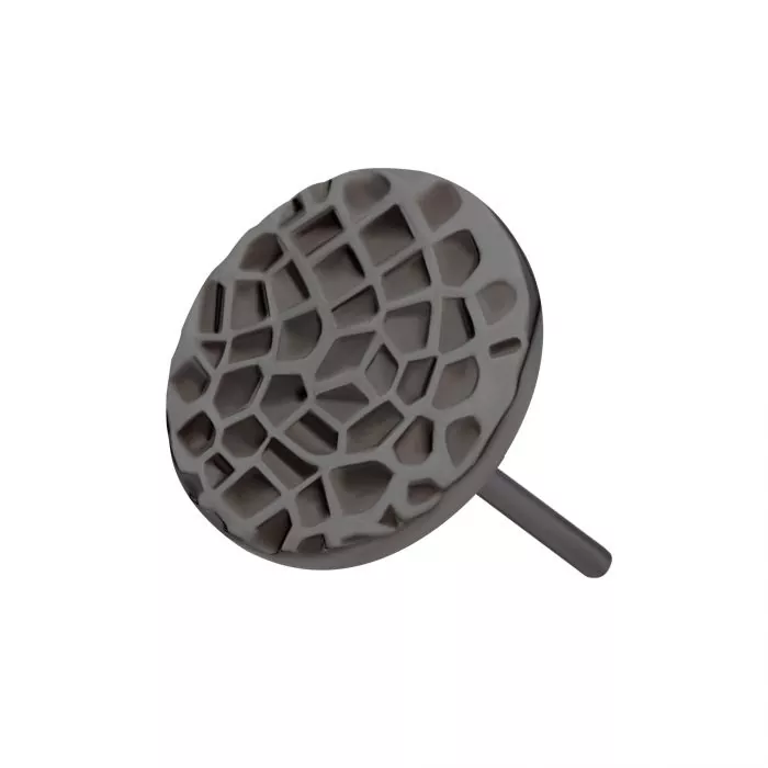 Black PVD Titanium Threadless Hammered Disk Top - Image 5