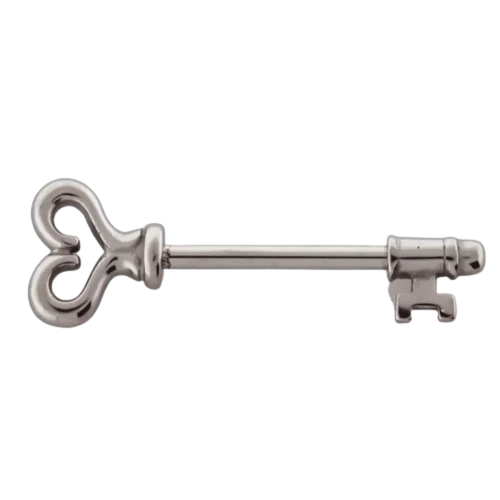 Heart Key Nipple Bar