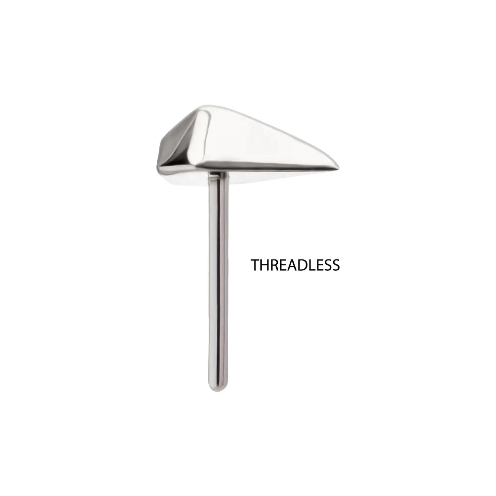 Titanium Threadless 3D Diamond Shape Top - Image 4