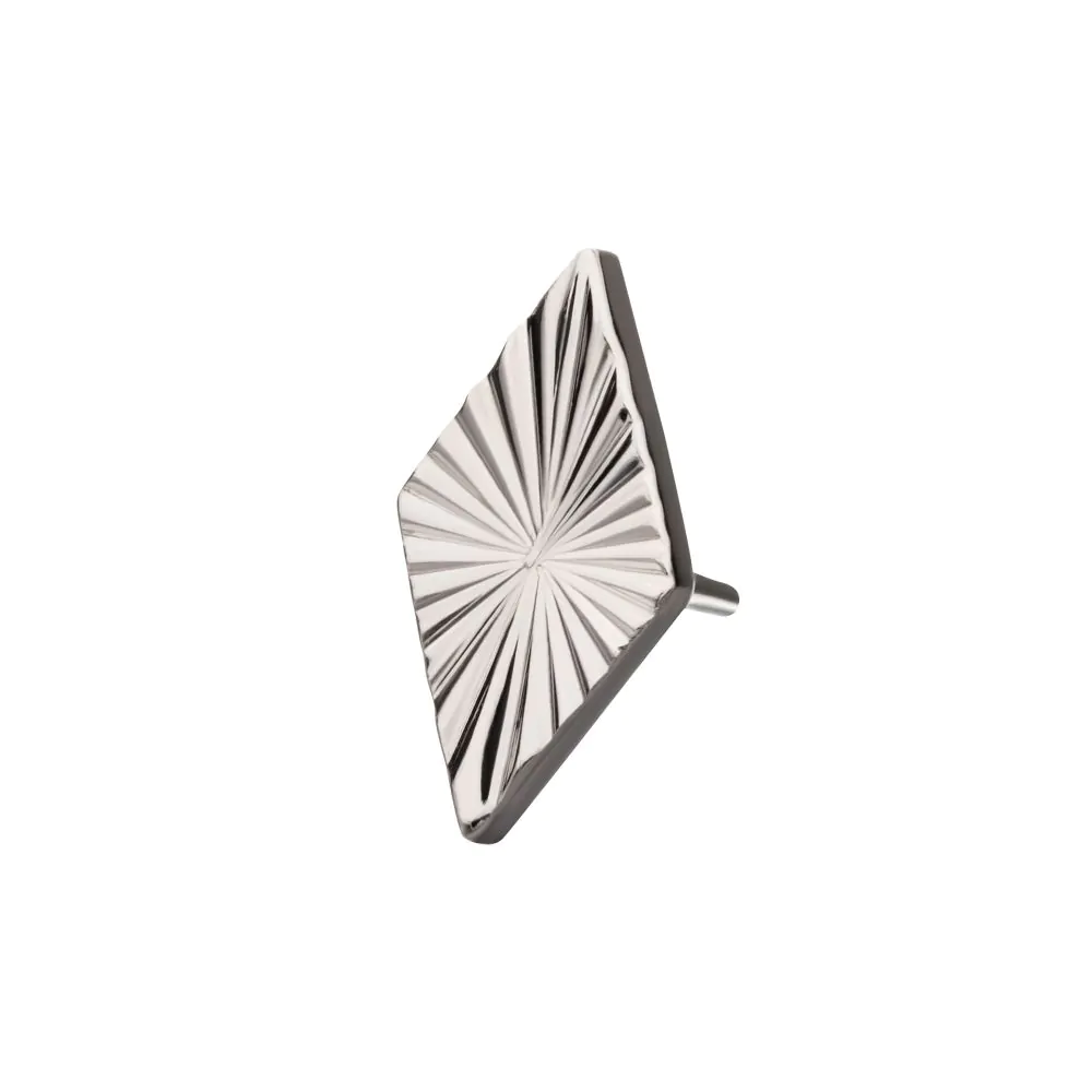 Titanium Threadless Corrugated Rhombus Top - Image 3
