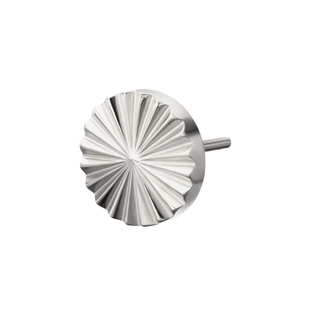 Titanium Threadless Corrugated Round Top - Image 4