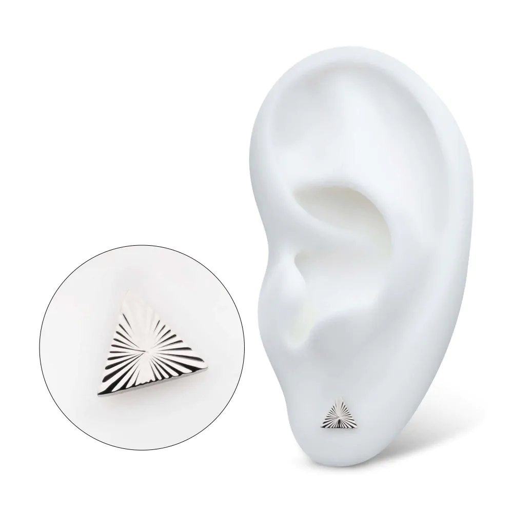 Titanium Threadless Corrugated Triangle Top - Image 2