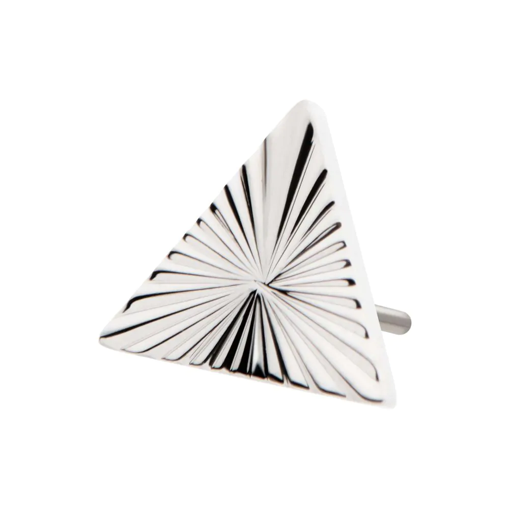Titanium Threadless Corrugated Triangle Top - Image 4