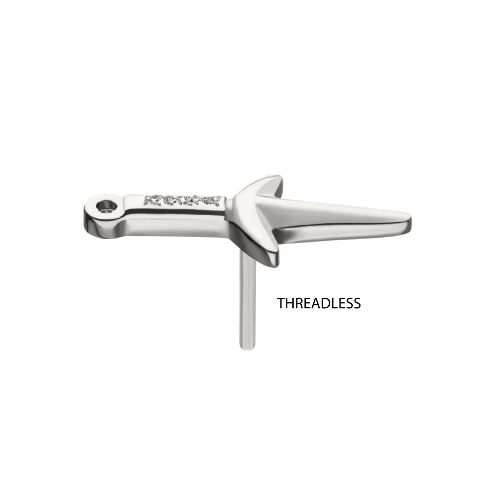 Titanium Threadless Naruto Shippuden Kunai Knife Top - Image 4