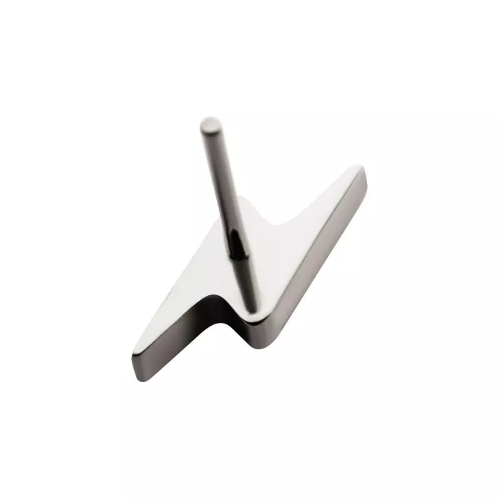 Titanium Threadless with Short Lightning Bolt Top - Image 4